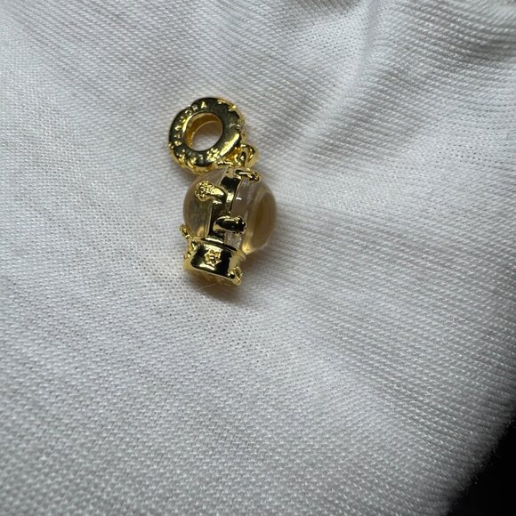 Pandora Heart Snowflake Snow Globe Dangle - Picture 2 of 5